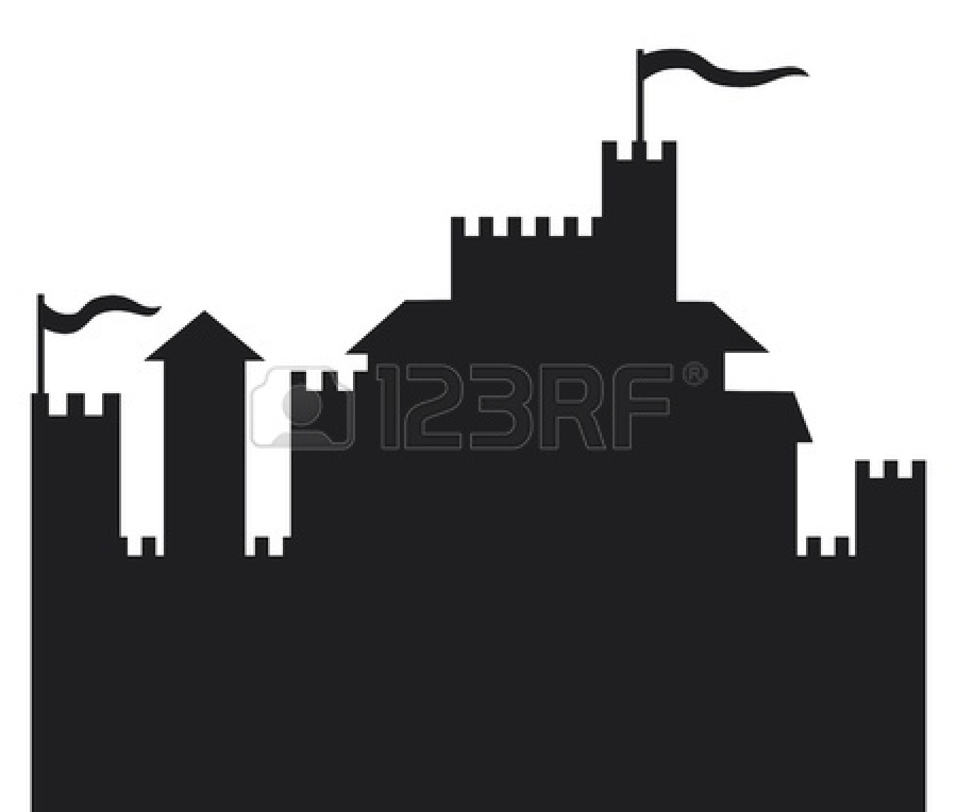 1350x1146 Castle Wall Silhouette Clipart
