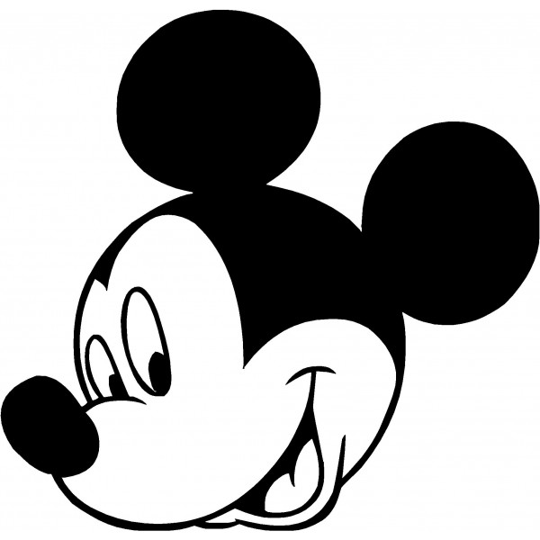 600x600 Back Pics For Mickey Mouse Clip Art Black And White Clipart Kid