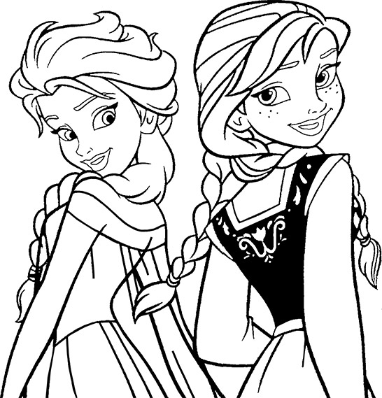 546x569 Disney Princess Coloring Pages Frozen Elsa Perfect Coloring Disney