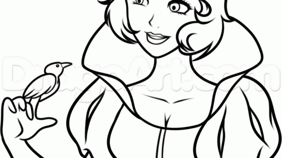 570x320 Snow White Drawing Pictures How To Draw Snow White
