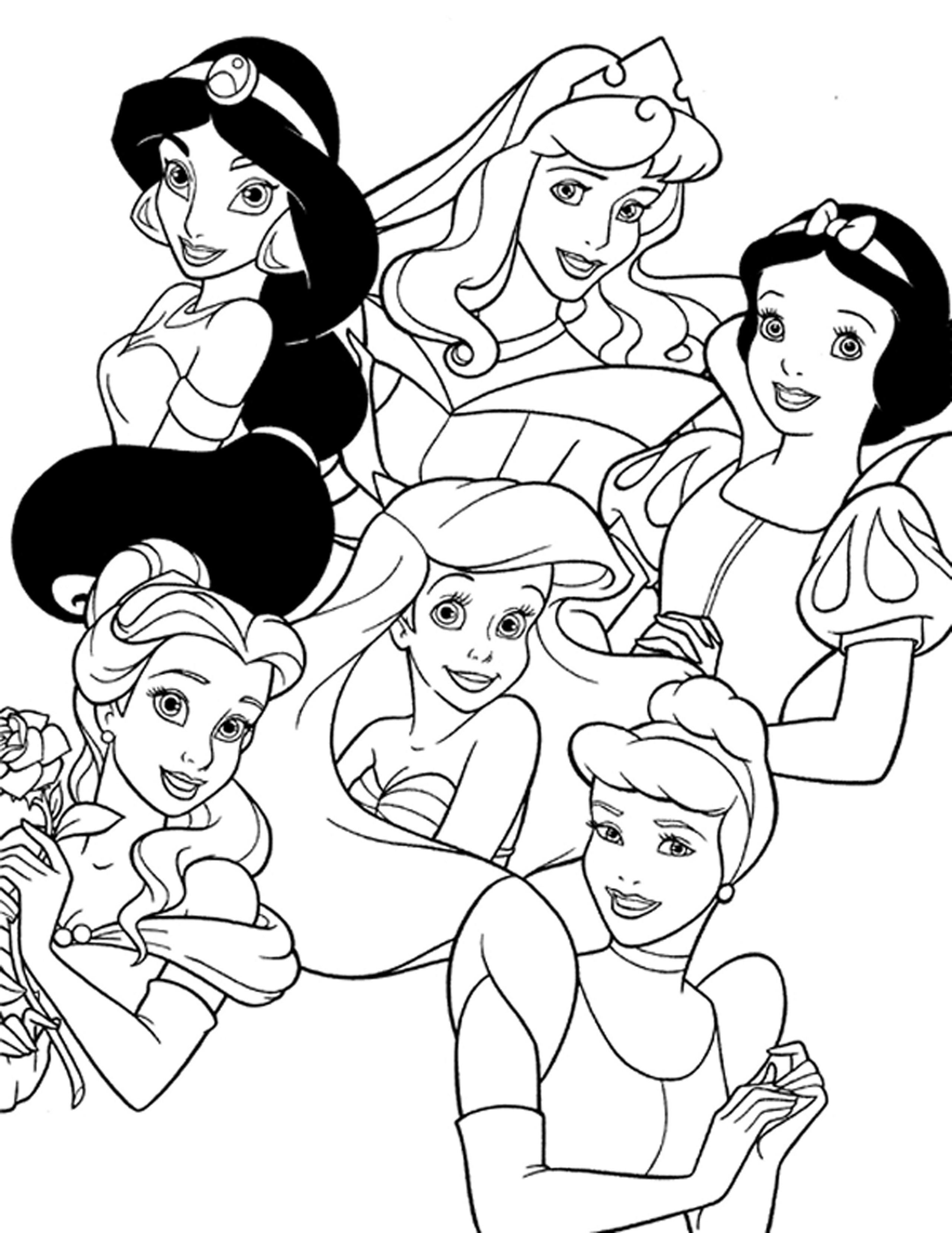 Disney Princess Black And White | Free download on ClipArtMag