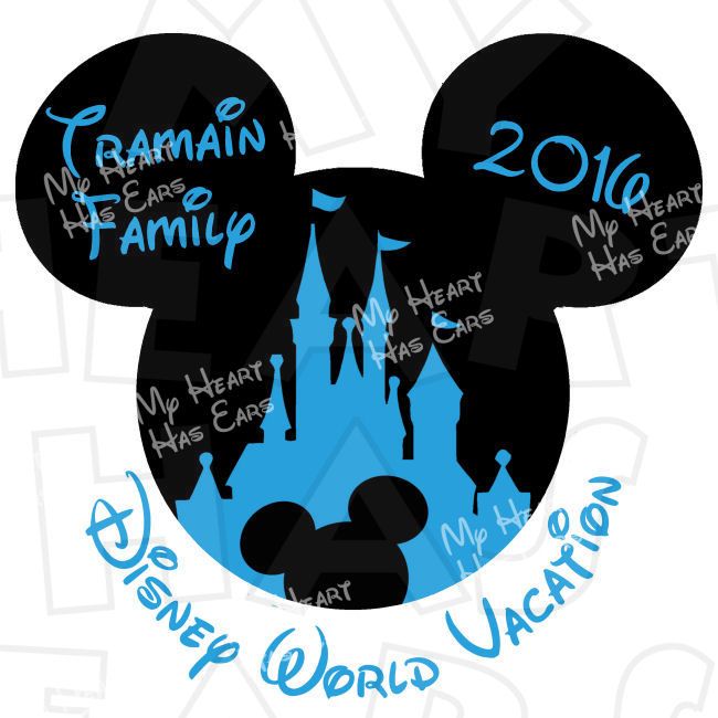 650x650 Mickey Mouse Castle With Personalized Family Name Disney World