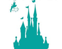 236x187 Disney Castle Silhouette Vinyl Decal Sticker Car Window Laptop