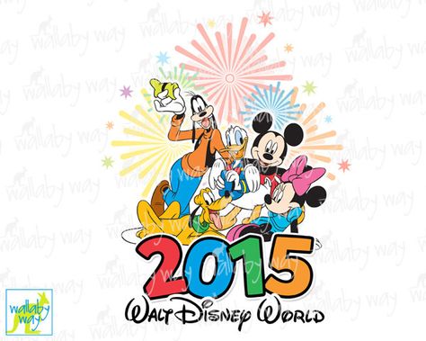 474x379 Walt Disney World 2015 Fab 5 Printable Iron On Transfer Or As Clip