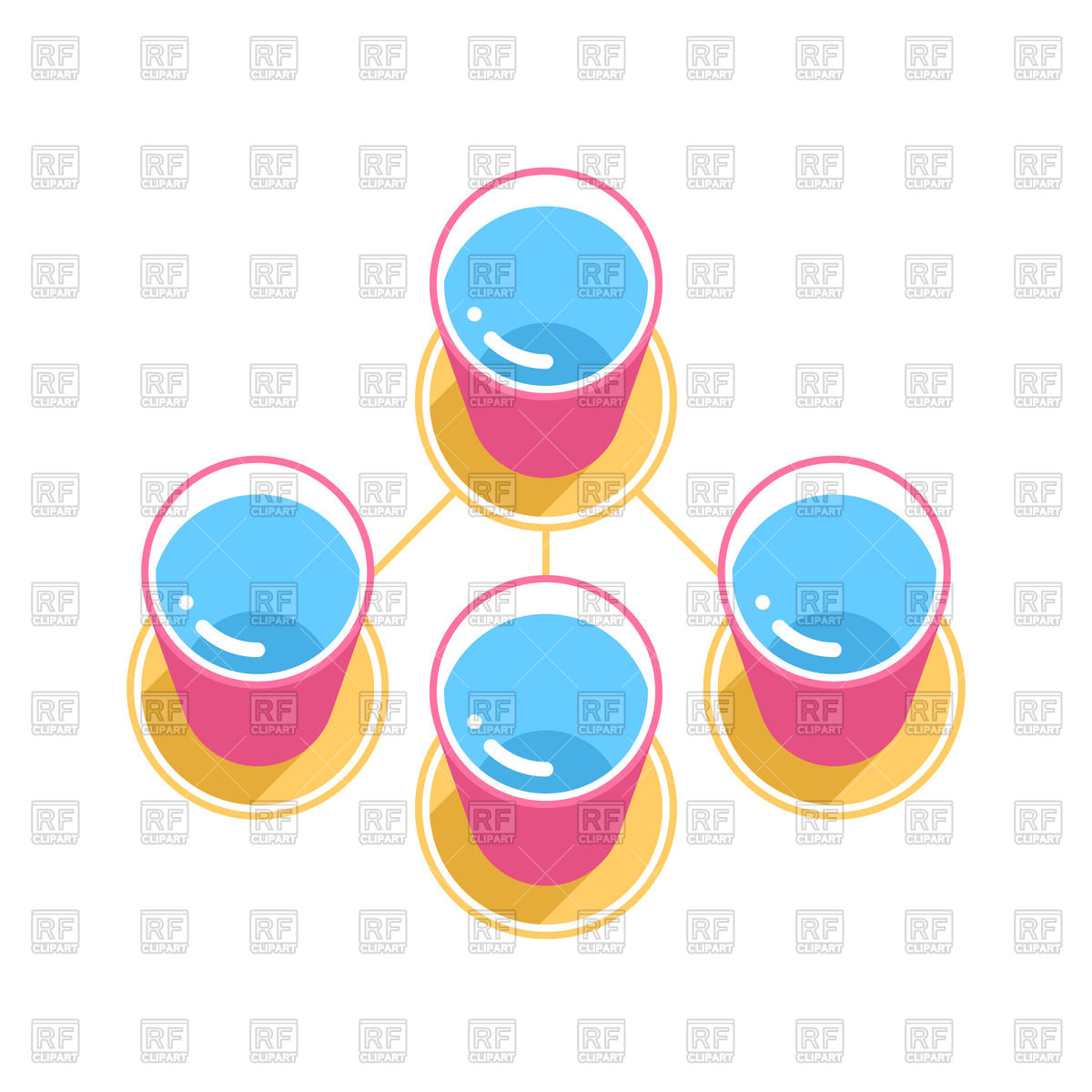 1200x1200 Water Distribution Scheme With Buckets