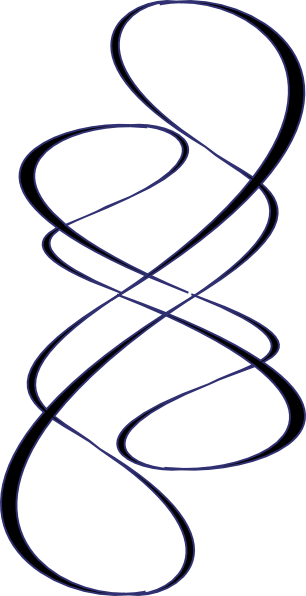 306x596 Blue Line Divider Clipart