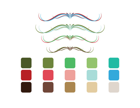 570x439 Christmas Flourish Divider Clip Art Swirl Divider Svg Png