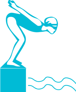 256x309 Diving Clipart Swimmer