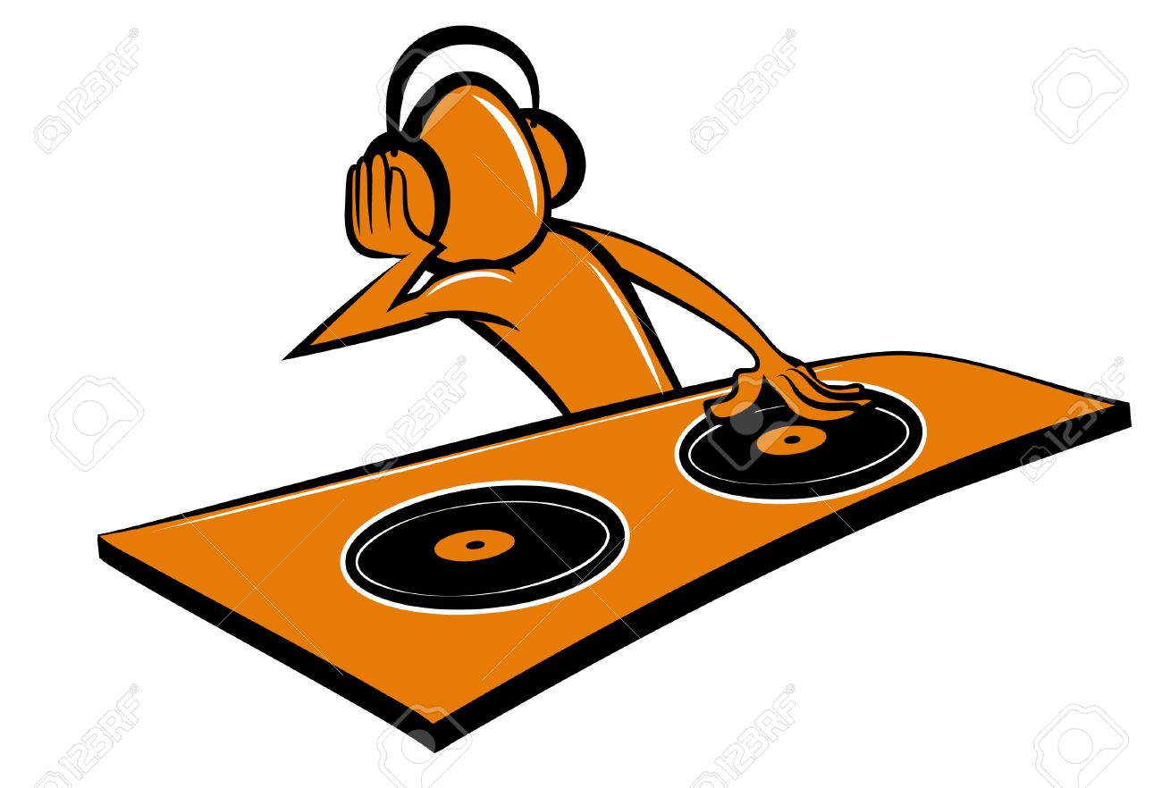 1300x882 Stylised Cartoon Dj Design. Isoleated On White Royalty Free
