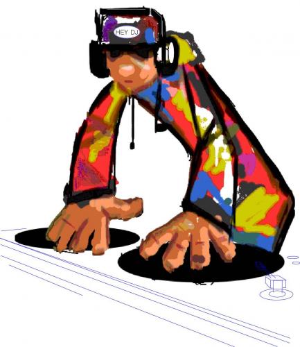 433x500 Hey Dj By Markcrossey Media Amp Culture Cartoon Toonpool