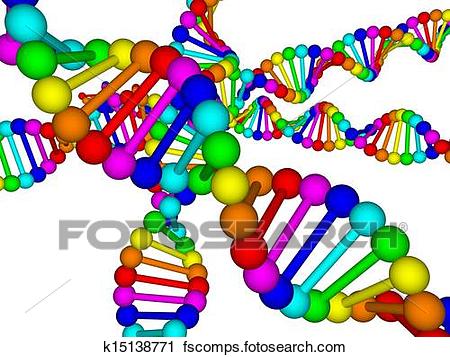 450x357 Clipart Of Rainbow Dna