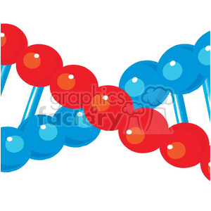 300x300 Royalty Free Cartoon Dna 382230 Vector Clip Art Image