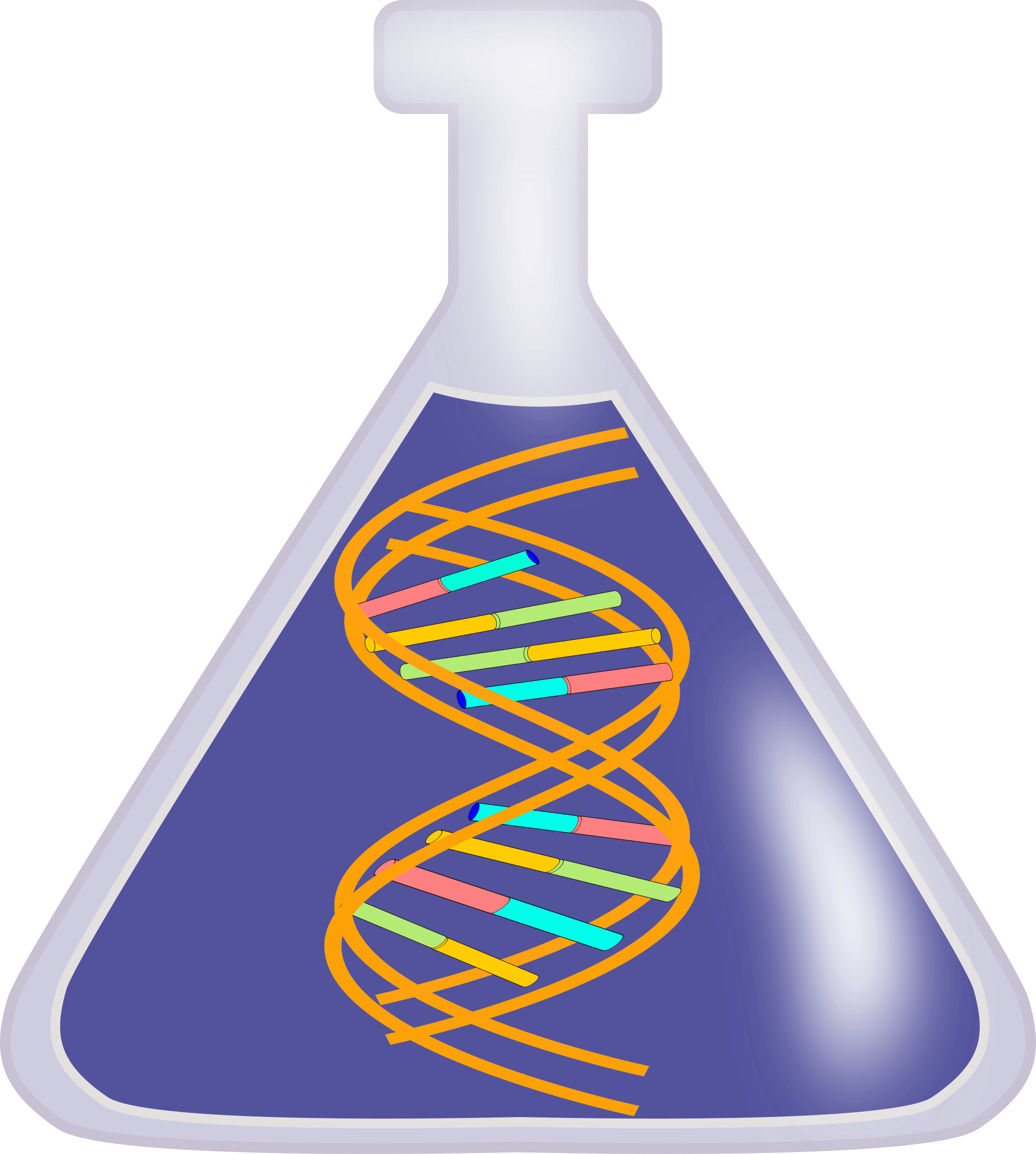 2155x2400 Clipart Dna In A Bottle