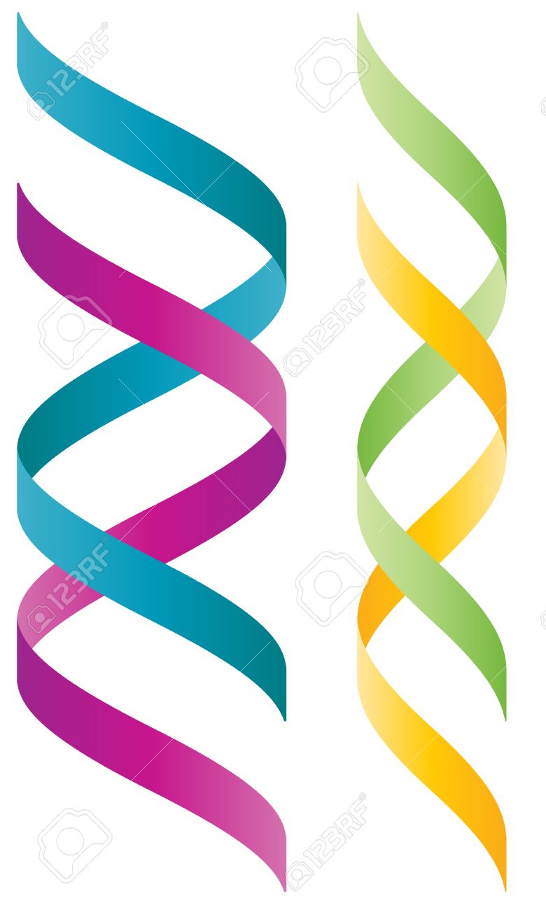 780x1300 Colorful 3d Double Helix Logo Wich Resembles To A Dna String