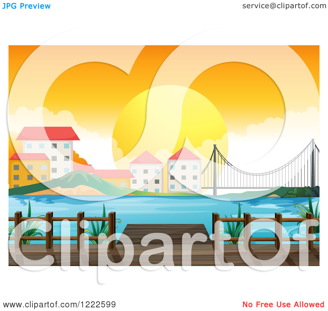 1080x1024 Dock Buildings Clipart