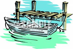 300x201 Boat Dock Clipart