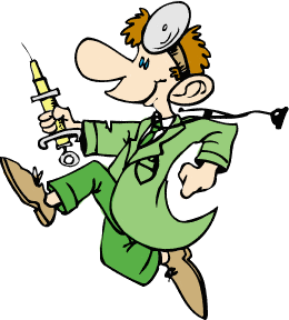260x288 Free Wacky Cartoon Doctor Clip Art