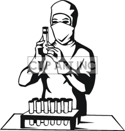 250x261 Laboratory Clipart Black And White