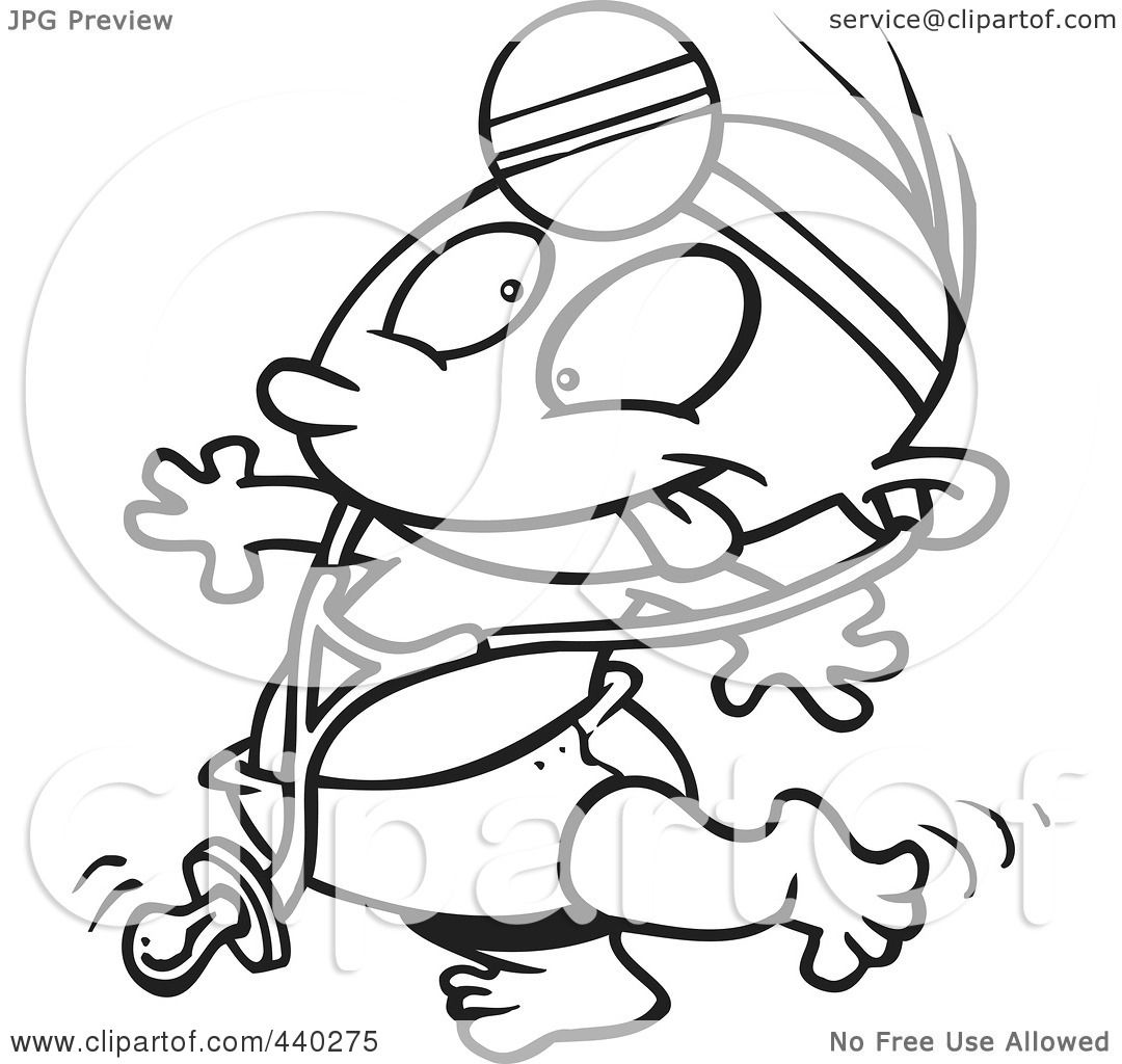 1080x1024 Royalty Free (Rf) Clip Art Illustration Of A Cartoon Black