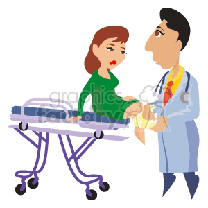 300x300 Royalty Free A Doctor Checking A Woman That Has Been Hurt 149622