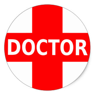 324x324 Doctor Symbol Stickers Zazzle.co.uk