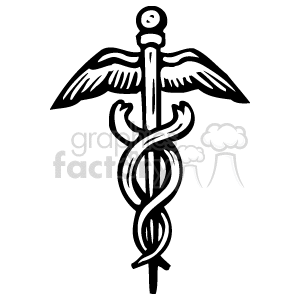 300x300 Royalty Free Caduceus Medical Symbol 149506 Vector Clip Art Image