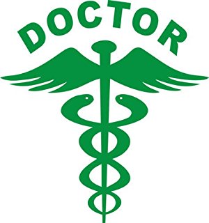 300x320 Indiashopers Doctor Logo Hood, Bumper, Sides, Windows Car Sticker