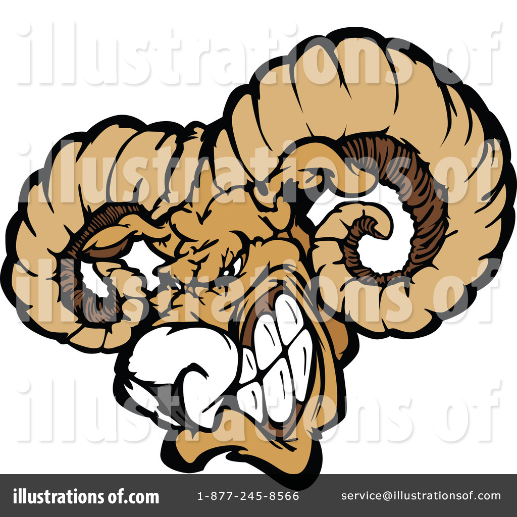 1024x1024 Ram Football Clipart 2013460