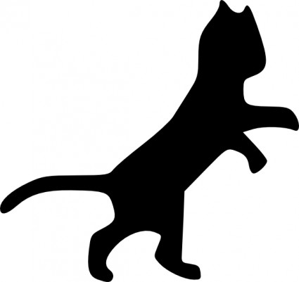 425x401 Dog And Cat Silhouette Clip Art Free 2