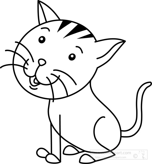 510x550 Cat Black And White Dog And Cat Clip Art Black White Free