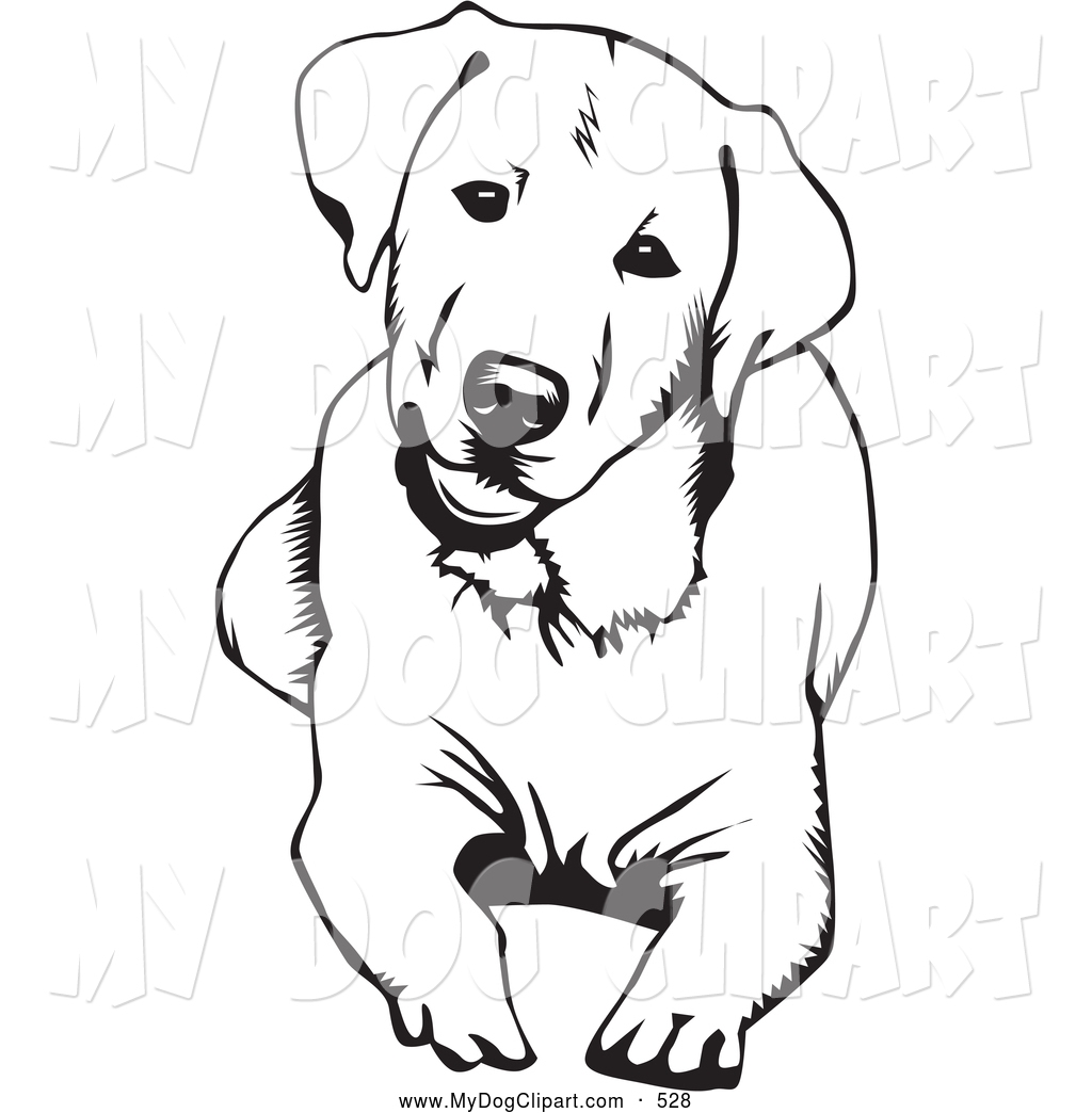 Dog Black And White Clipart