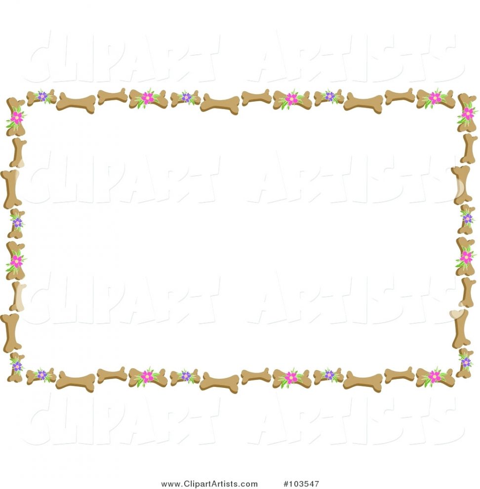 972x991 Dog Bone Picture Frame Ornament Animal Background Bones Border Dog