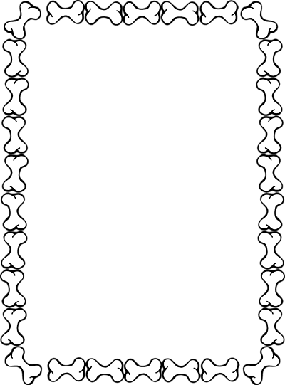 400x541 Blank Border Of Dog Bones. Clipart Panda