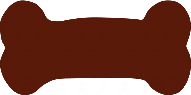 800x401 Brown Clipart Dog Bone