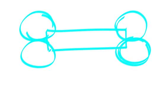 550x312 How To Draw A Dog Bone