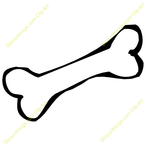 500x500 Dog Bone Clip Art