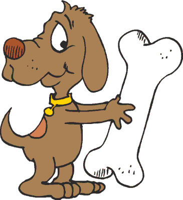 365x400 Dog Bone Clipart