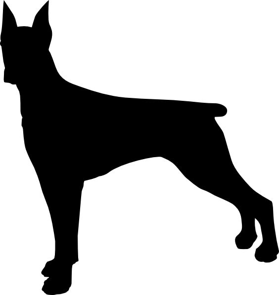 564x597 Doberman Dog Bone Clipart, Explore Pictures