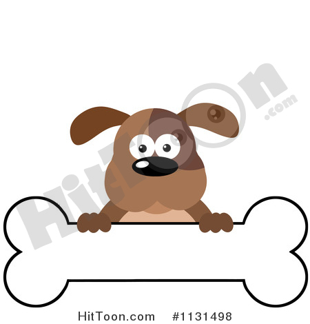 450x470 Dog Bone Banner Clipart