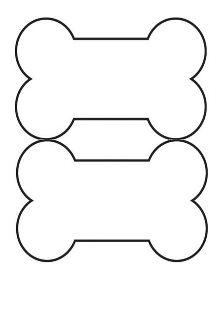 453x640 Dog Bone Outline