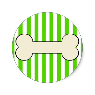 324x324 Dog Bone Stickers Zazzle