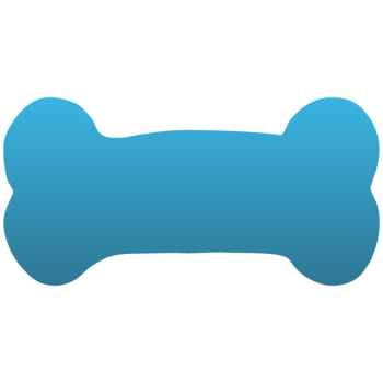 350x350 Dog Bone Car Magnet