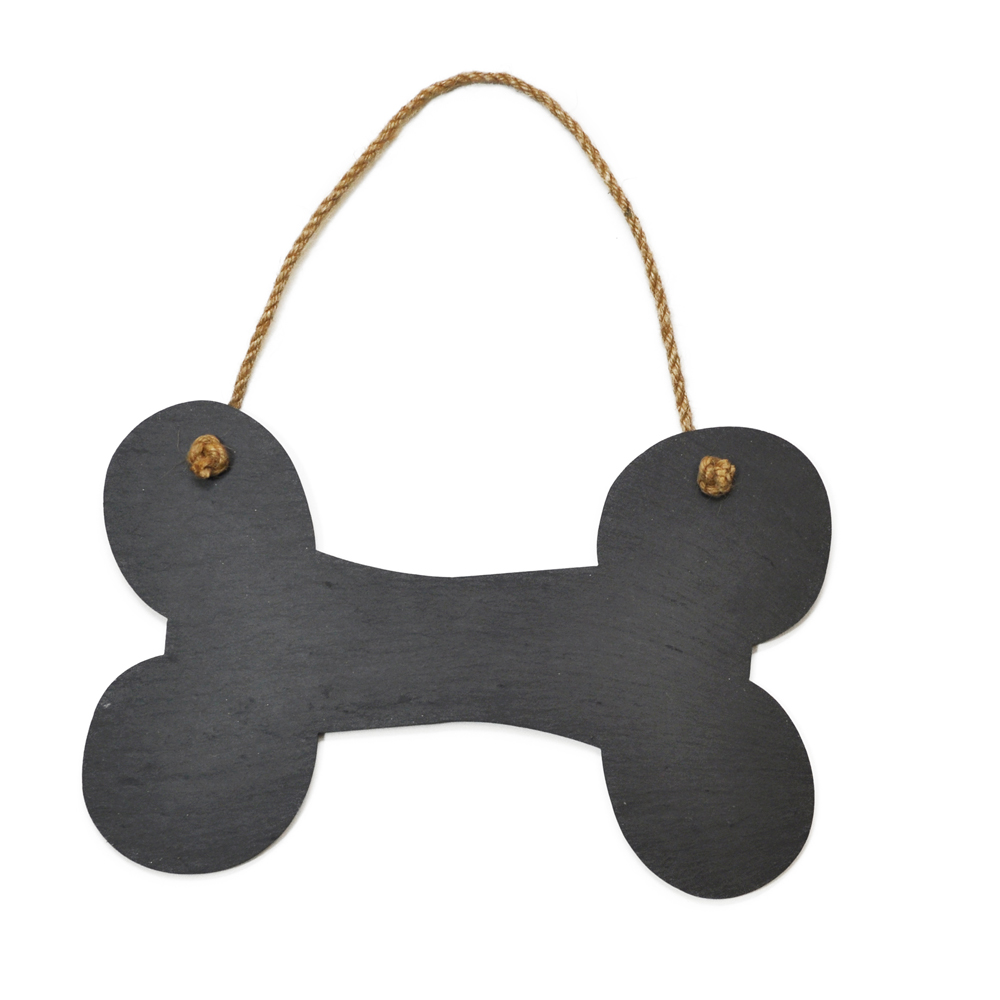1000x1000 Dog Bone Shape Slate Door Plaque And Chalkboard Roman At Home