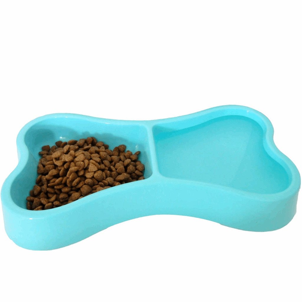 1024x1024 Bone Shaped Dual Feeding Dog Bowl Pet Clever