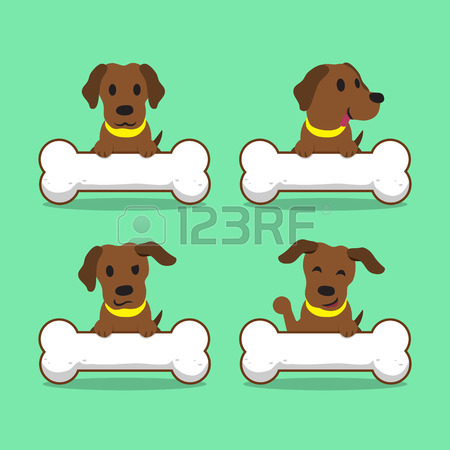 450x450 Cartoon Dogs With Big Bone Royalty Free Cliparts, Vectors,