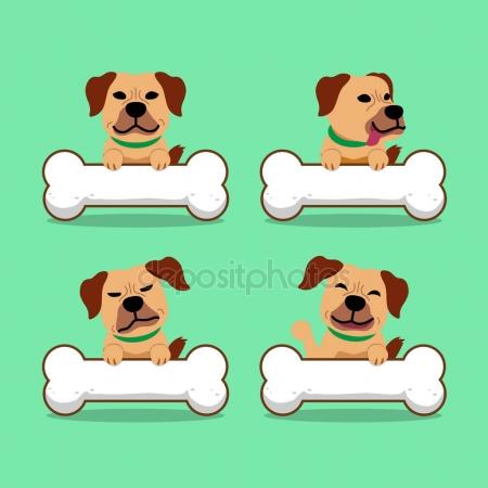 450x450 Cartoon Character Dog With Big Bones Stock Vector Jaaak