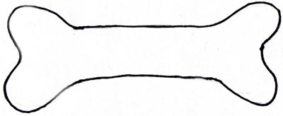 400x164 Dog Bone Shape Clipart