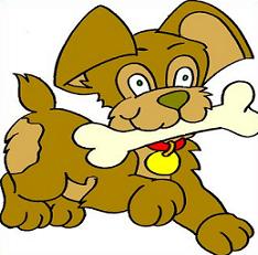 234x231 Free Dog Bone Clipart