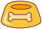 170x118 Dog Bowl Stock Illustrations