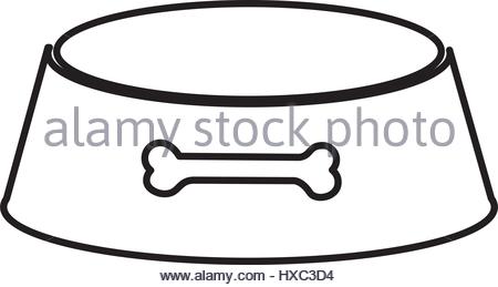 450x259 Dog Bowl For Food Icon Flat, Cartoon Style. Isolated On White